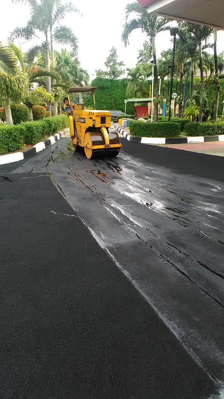 pengaspalan aspal hotmix murah semarang PENGASPALAN HALAMAN SPBU Mijen